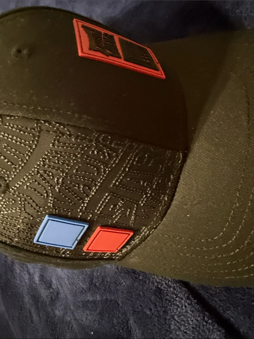 Star Wars Black Cap with Red & Blue Patches NWT